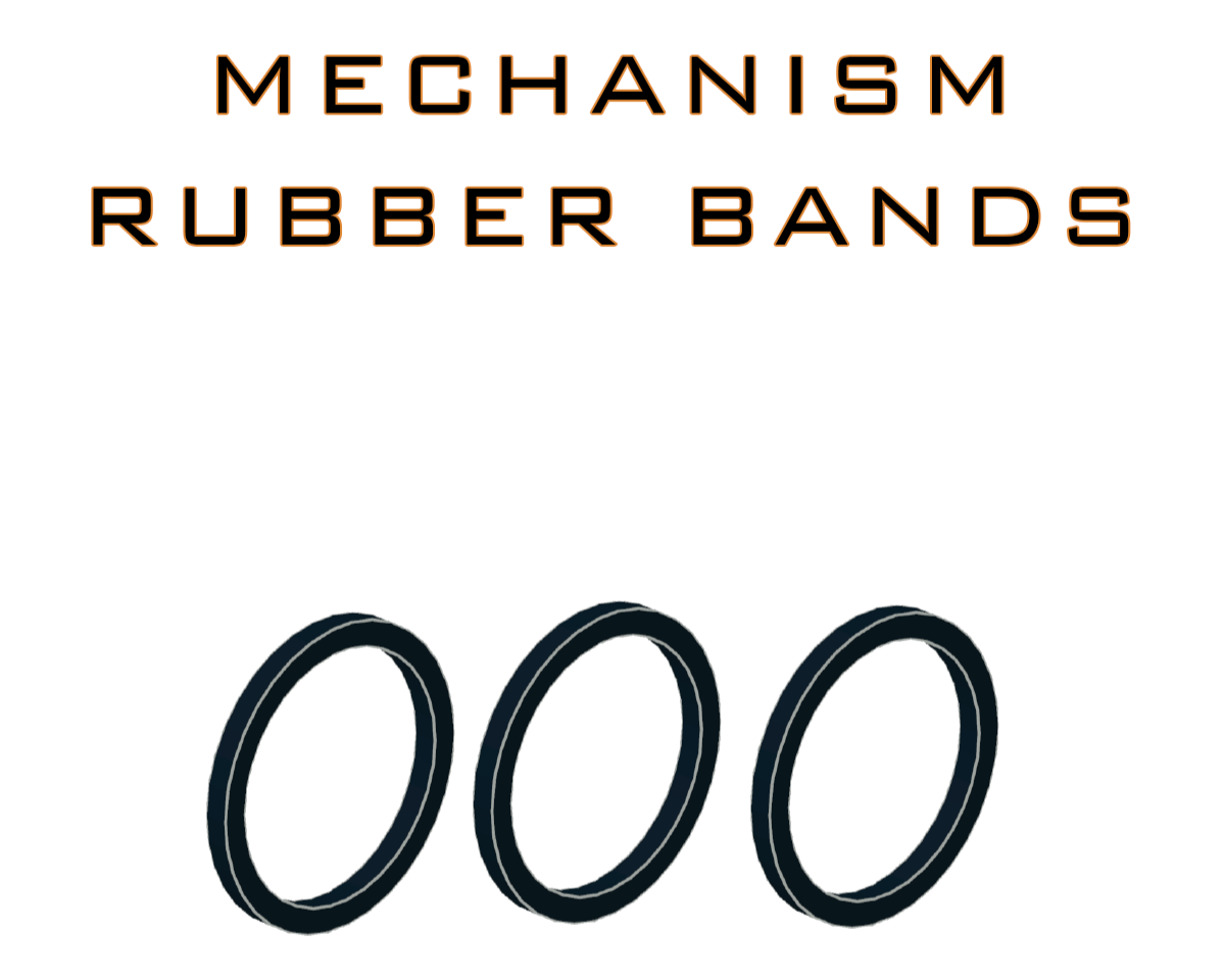 Small Mechanism Rubber bands