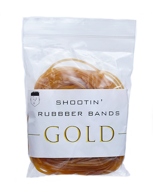 Shootin' Rubber Bands - GOLD (Approx. 100 bands)