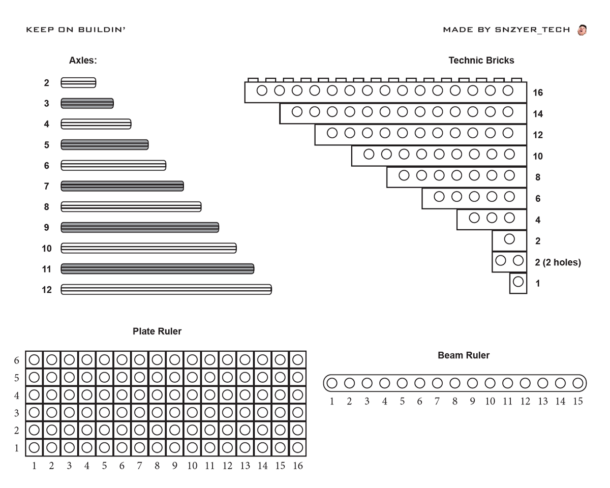 Brick Building Parts Guide (1:1 Scale)