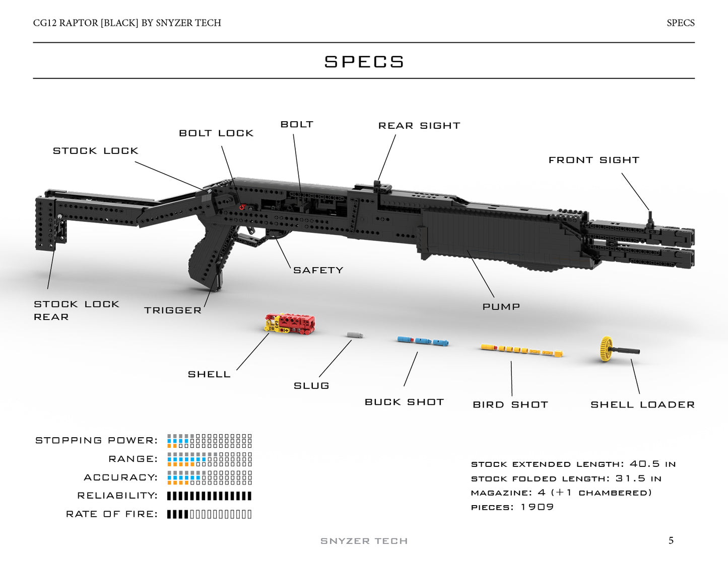 CG12 Raptor [Black] By Snyzer Tech (PDF BOOK ONLY )